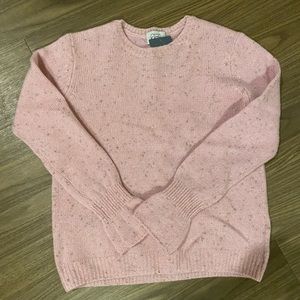 Autumn Cashmere Italian cinched bell sleeve sweater in pink